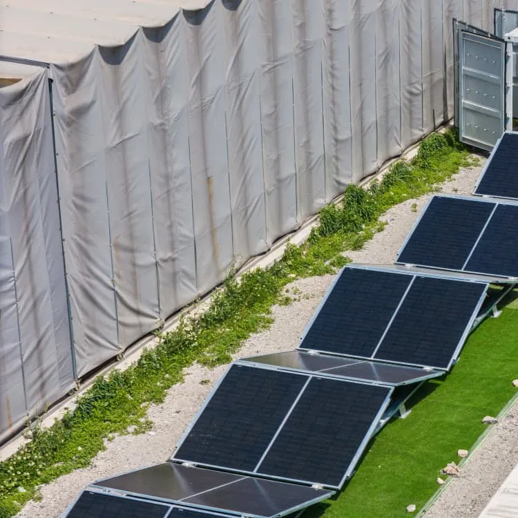 Solar panel semi-finished product processing factory