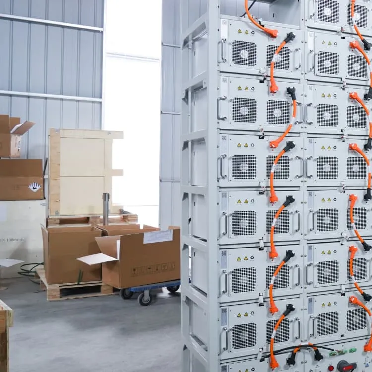 Battery cabinets in the distribution room